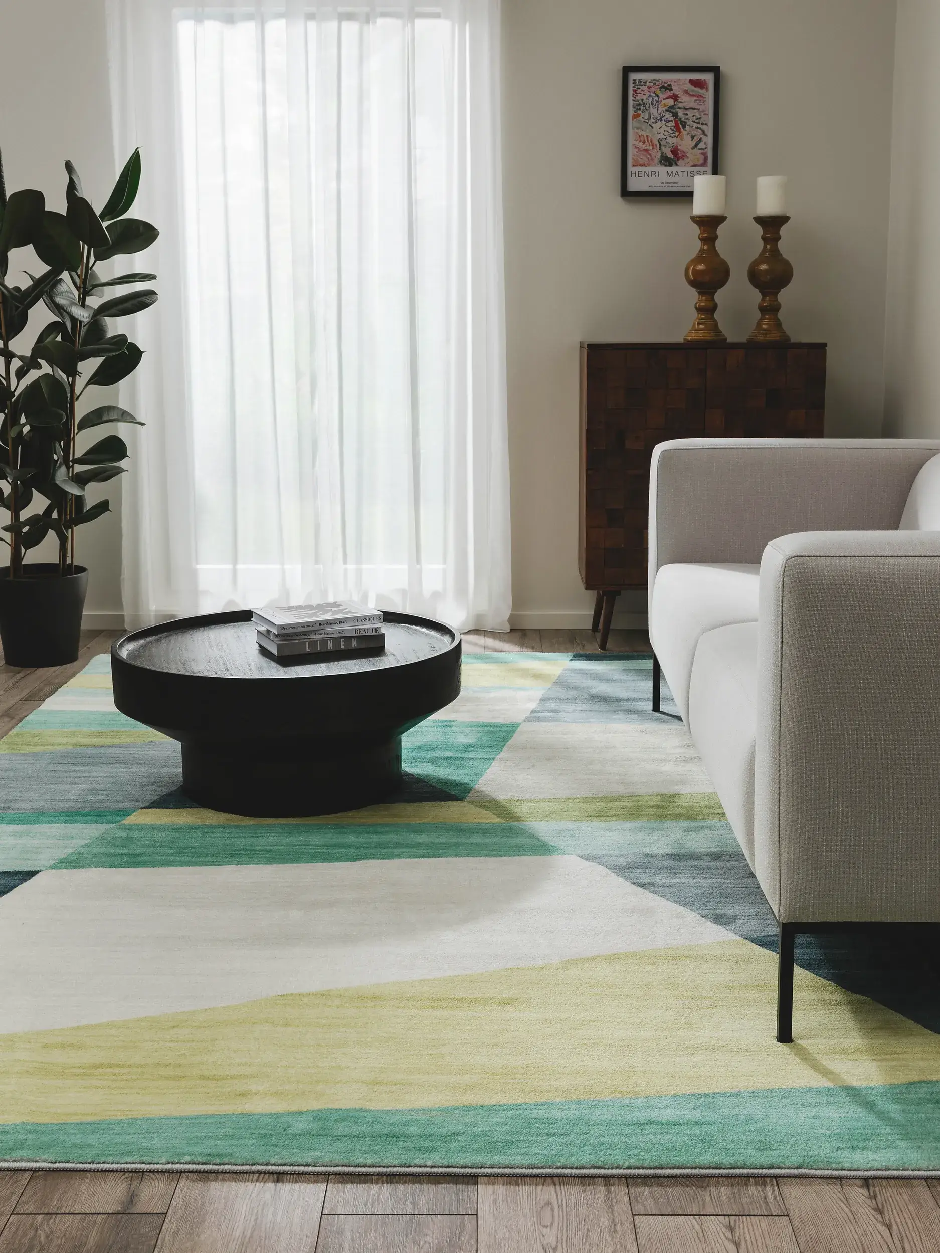 Tapis en 100% Polyester en Multicouleur avec une pile de 100% Polyester de hauteur de benuta POP