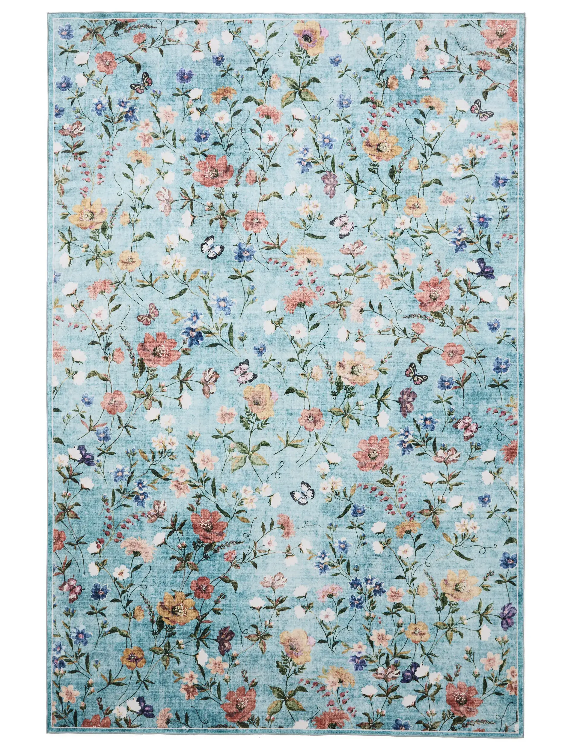 Teppich aus 100% Polyester in Multicolor mit 100% Polyester hohem Flor von benuta Nest