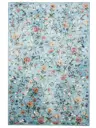 Waschbarer Teppich Milly Multicolor/Türkis