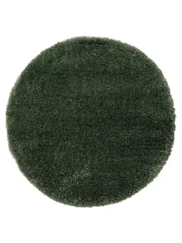 Shaggy Round Rug Ricky Green