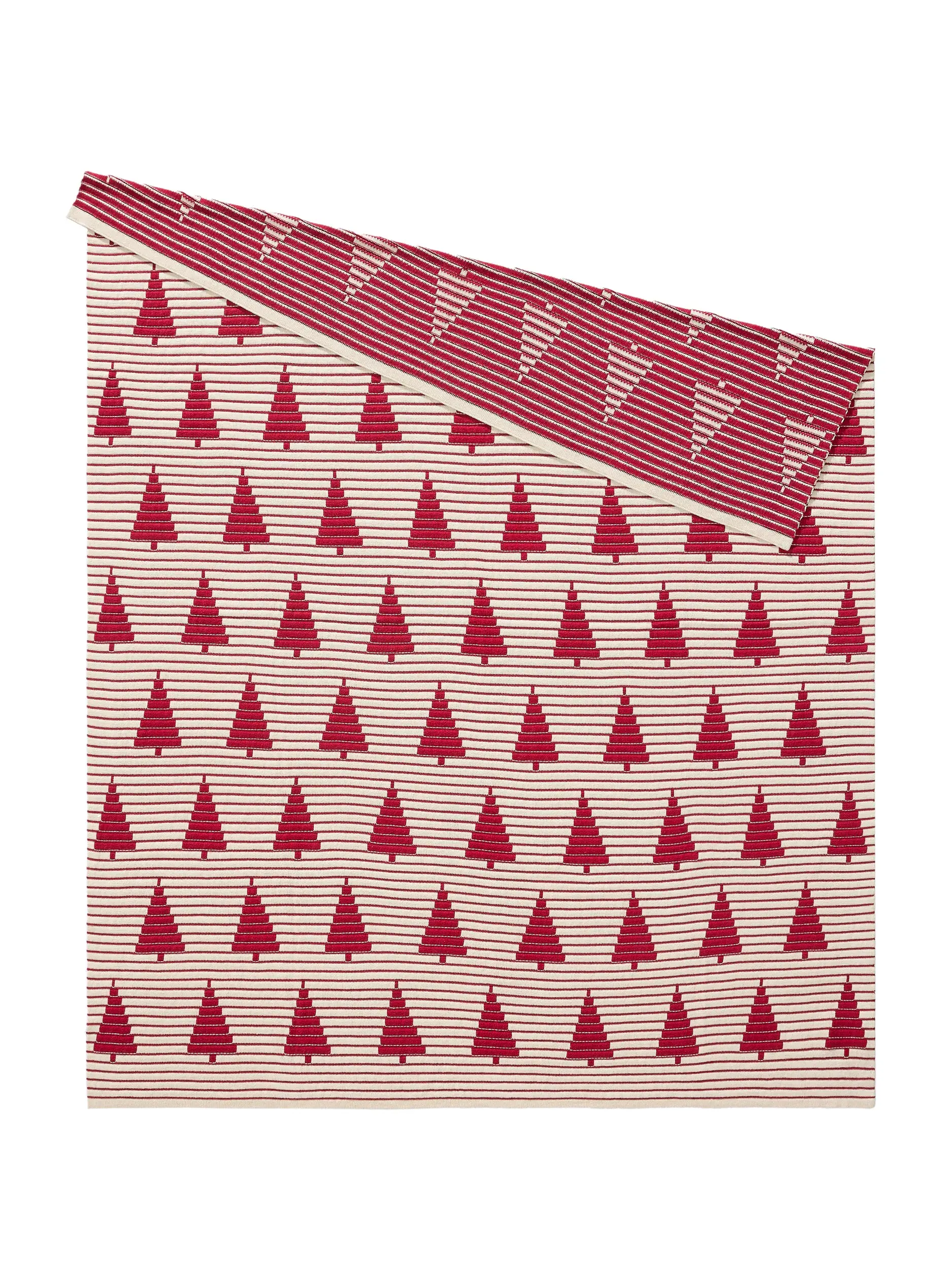 Coperta natalizia Nordic Rosso di benuta