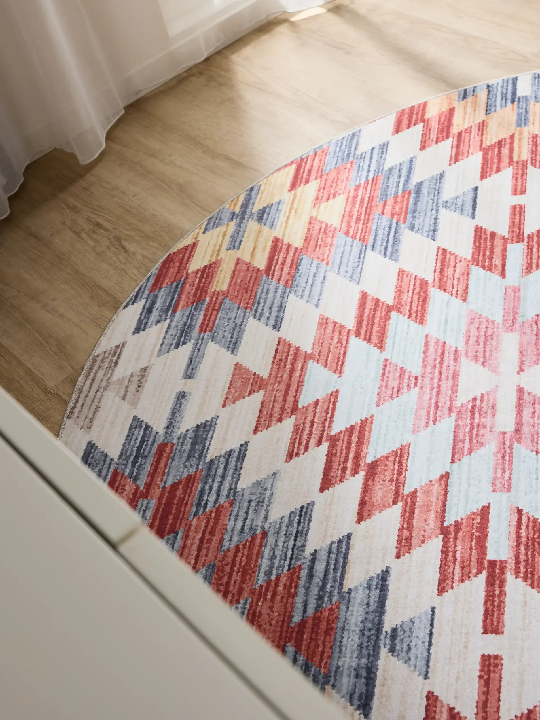 Rug made of 100% Polyester in Multicolour with a 100% Polyester high pile by benuta Basic
