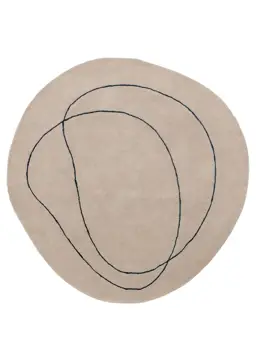 Tapis de laine Shape Crème