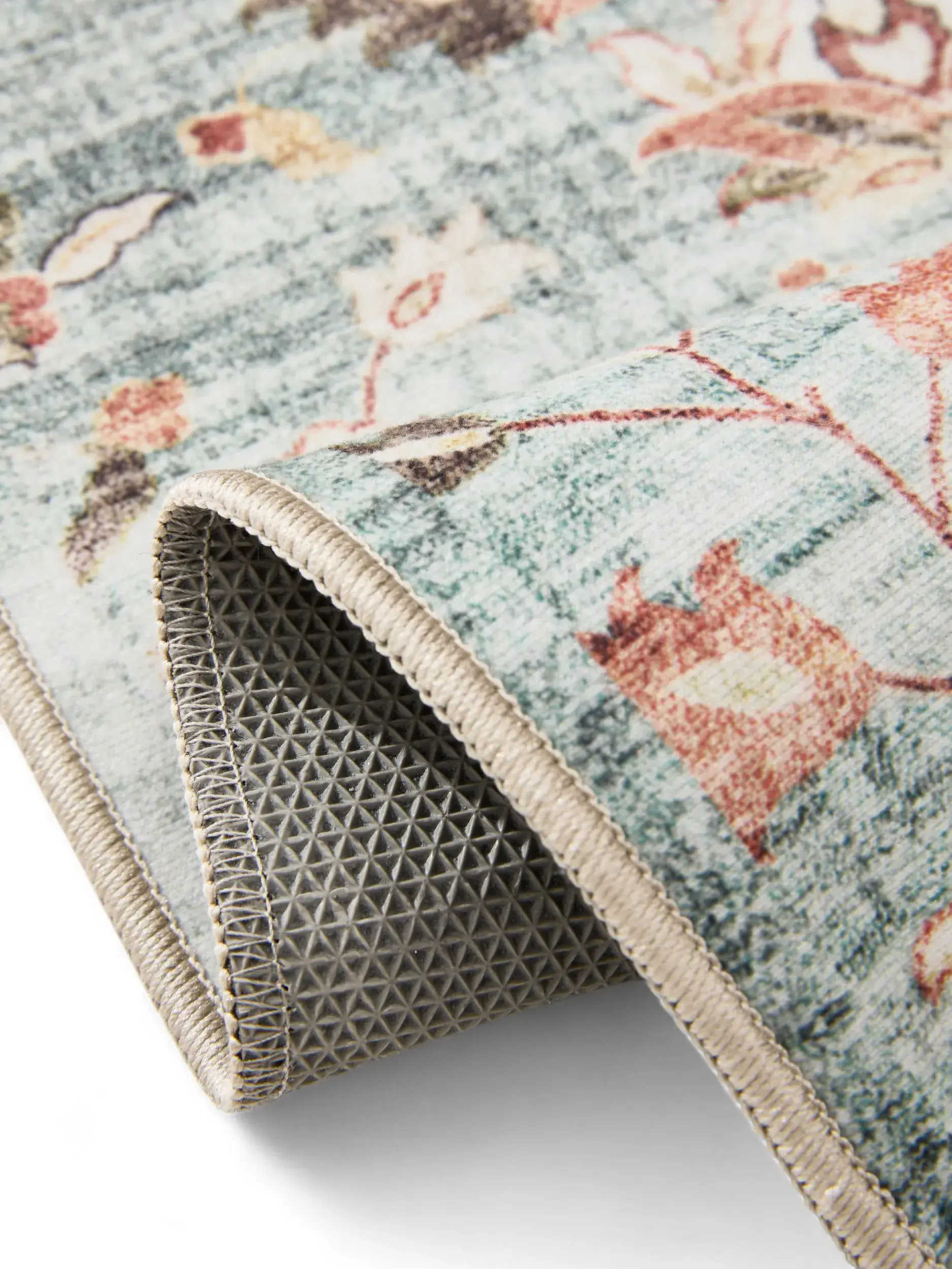 Rug made of 100% Polyester in Turquoise with a 100% Polyester high pile by benuta Basic