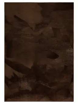 Tappeto in peluche sintetico Furry Marrone