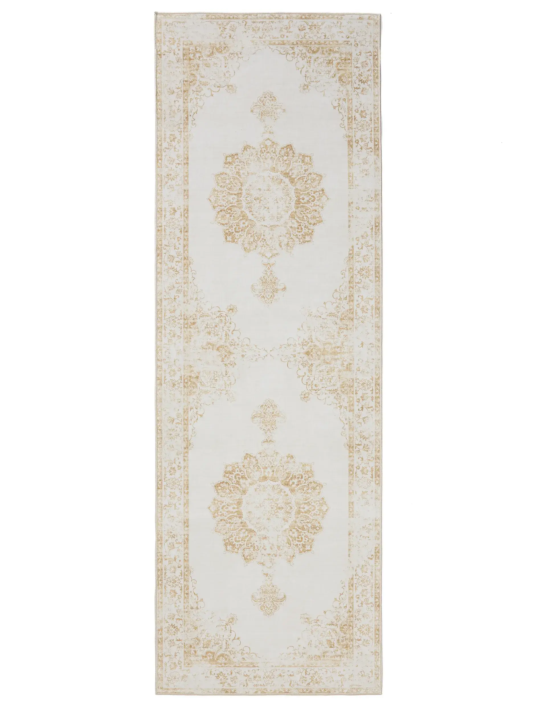 Rug made of 100% Polyester in Beige with a 100% Polyester high pile by benuta Basic