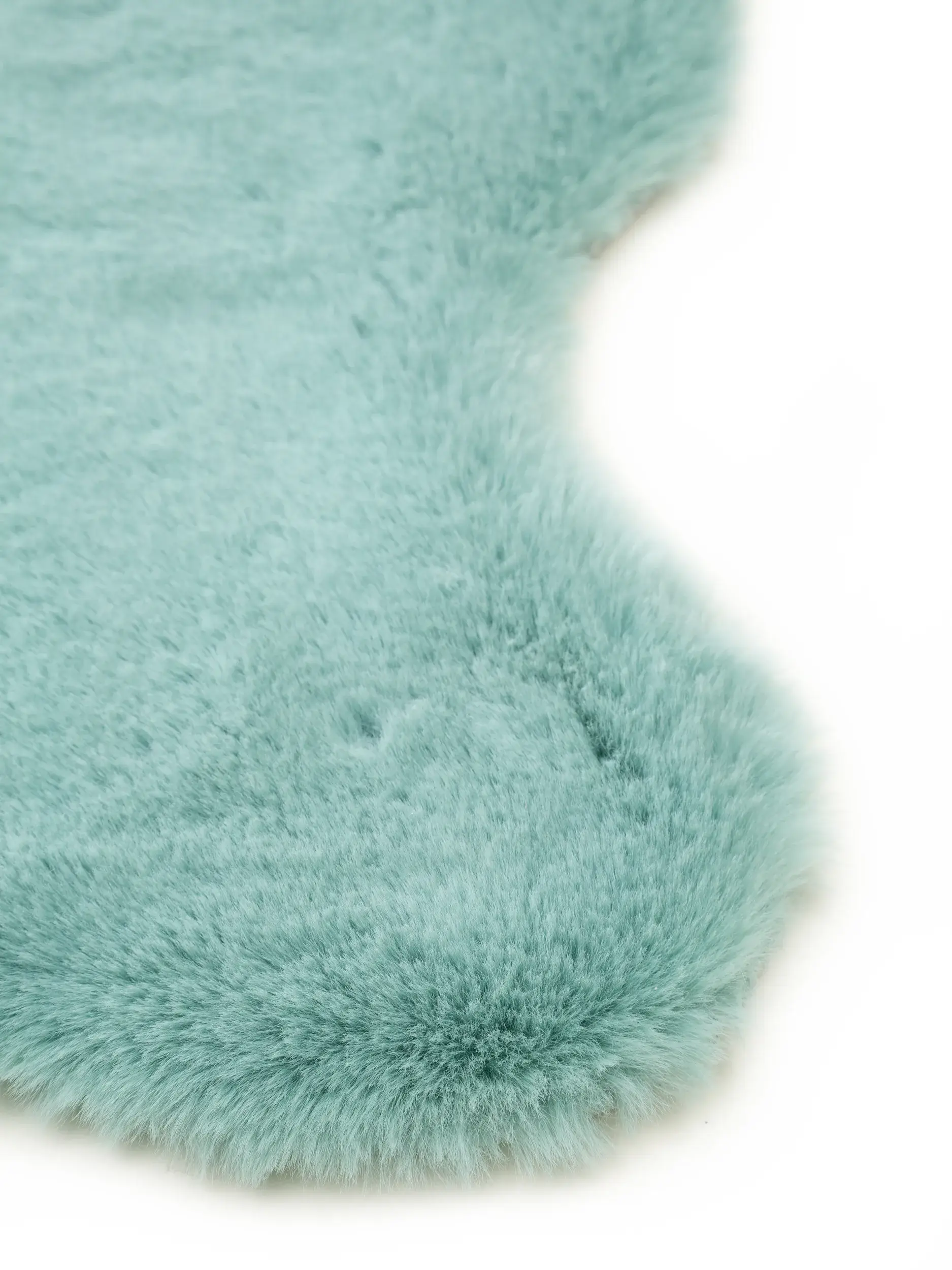 Kunstfell Dave Blau im Design Uni aus 100% Polyester von benuta Nest