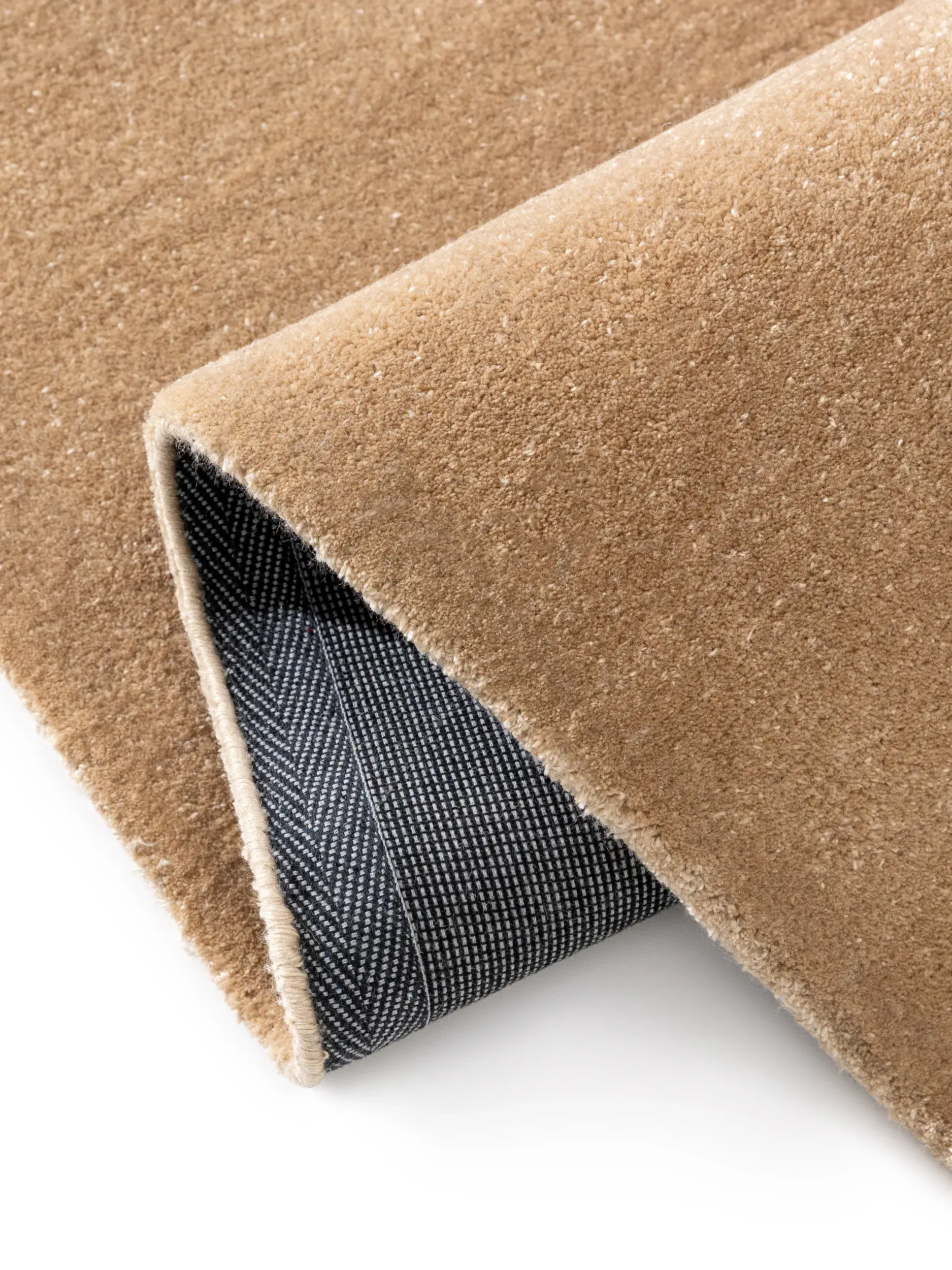 Teppe av 100% Polyester (recyceltes PET) i Beige med 100% Polyester (recyceltes PET) høy lugg fra benuta Pure