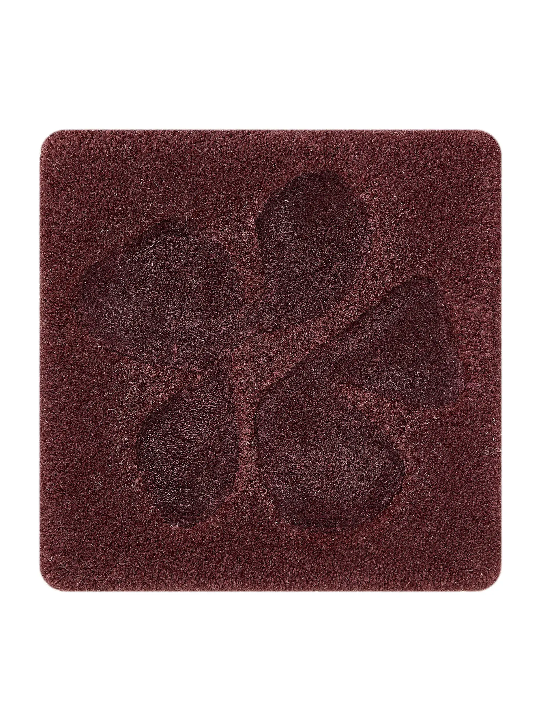 Teppich Nell aus 65% Ull, 35% Lyocell (Tencel™) in Röd von benuta Finest