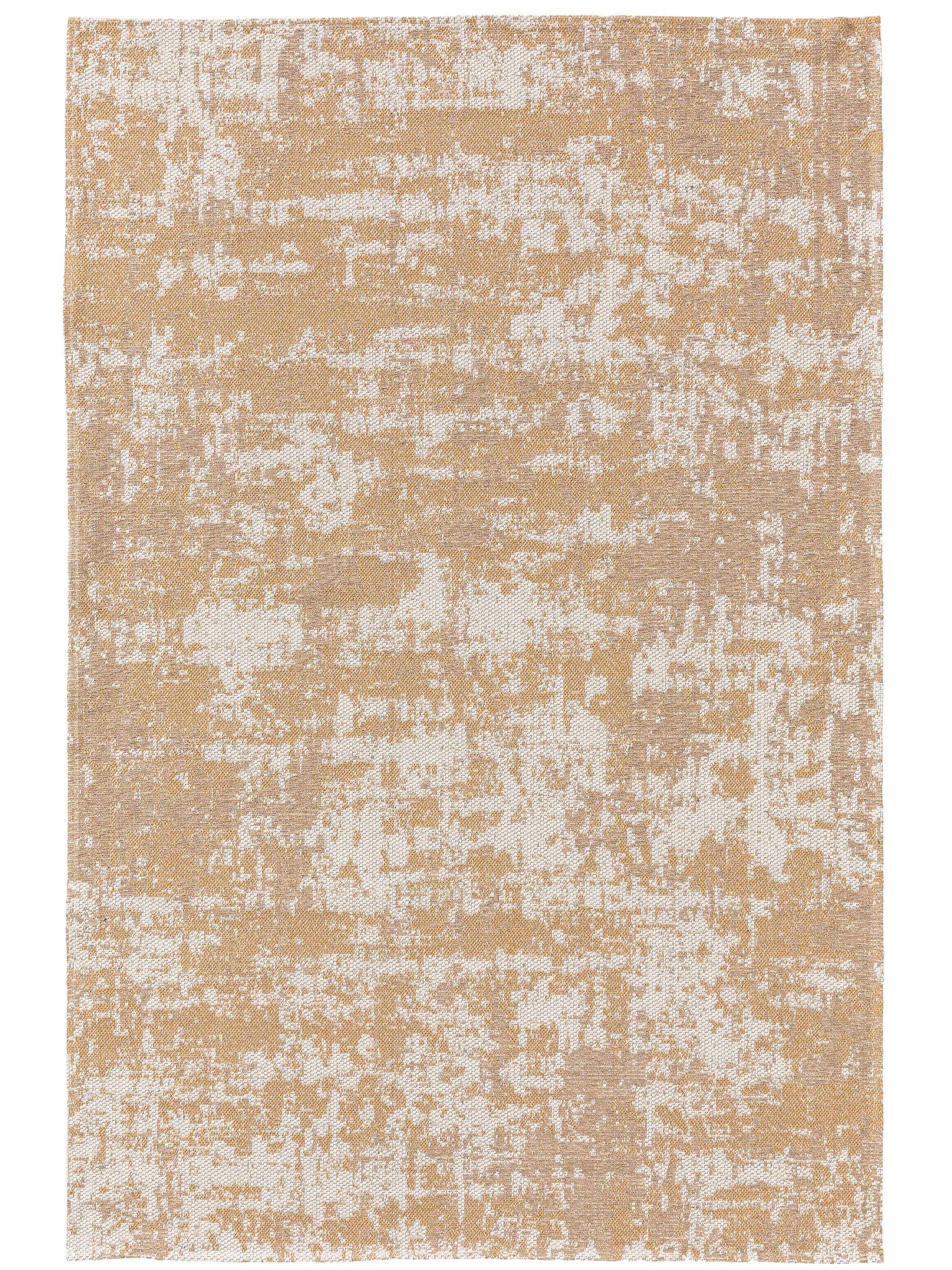 Rug made of 100% Cotton in Yellow with a 100% Cotton high pile by benuta Nest