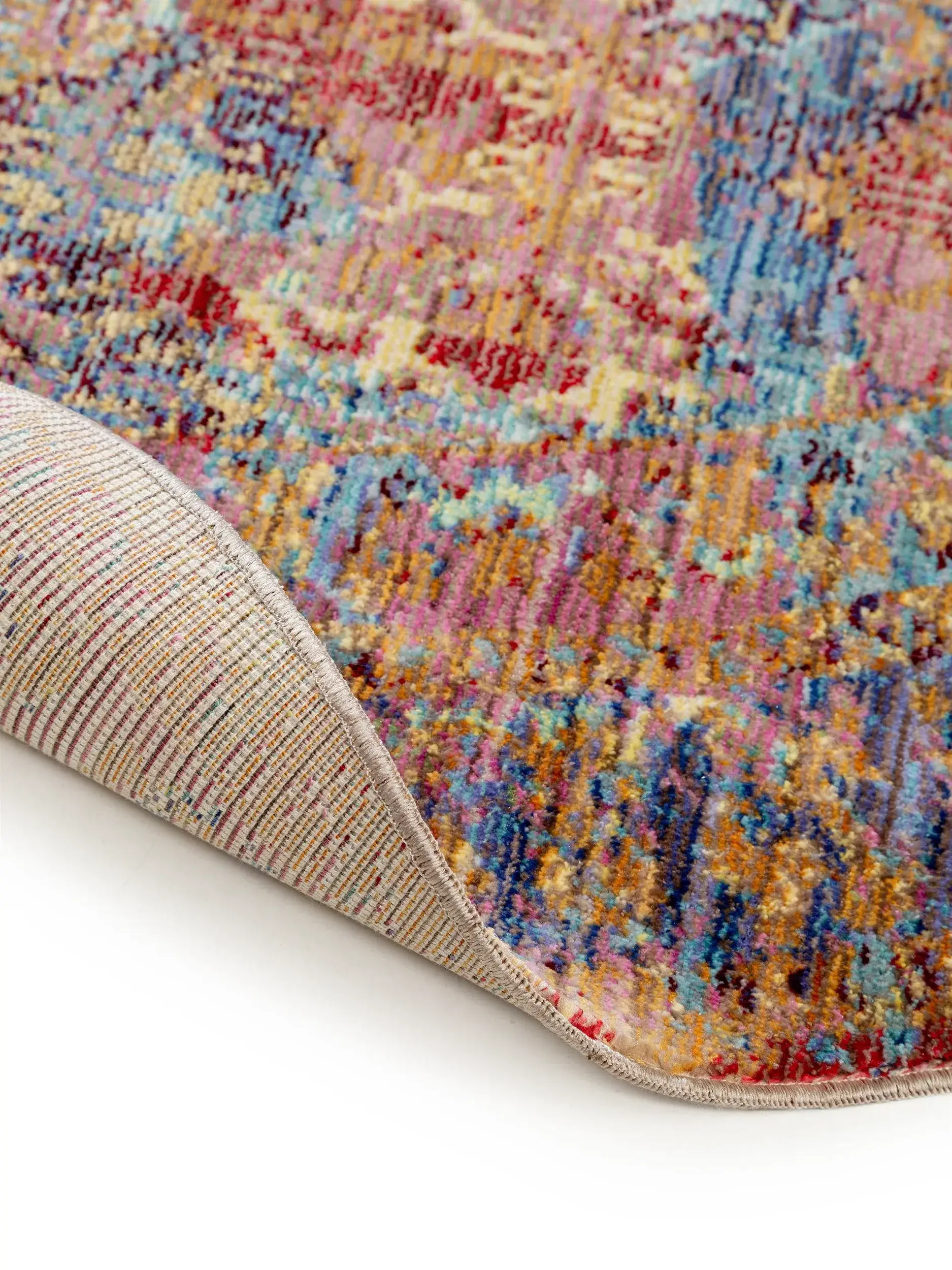 Teppich aus 100% Polyester in Multicolor mit 100% Polyester hohem Flor von benuta