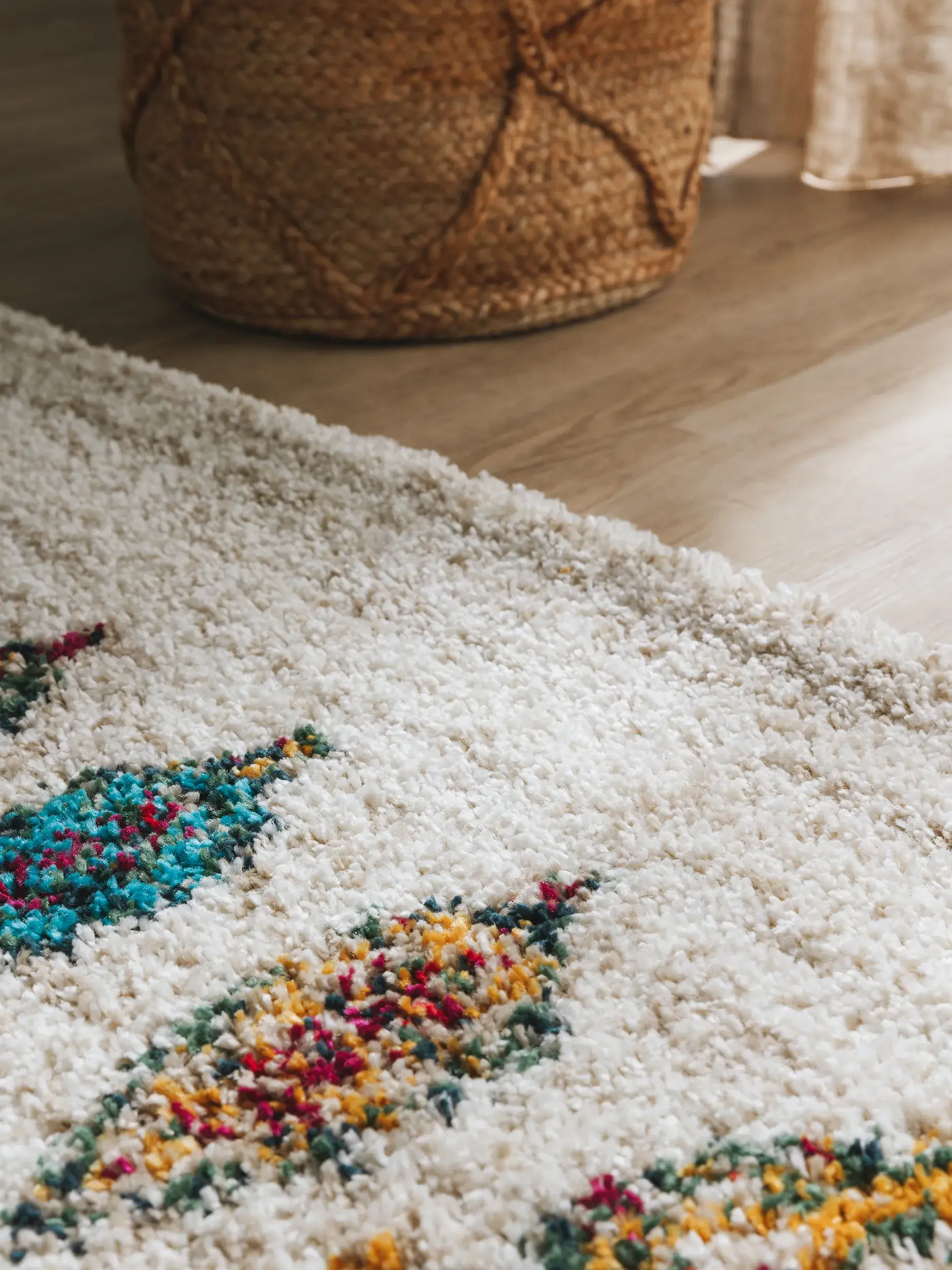 Tapis en 100% Polypropylène en Beige avec une pile de 100% Polypropylène de hauteur de benuta nest