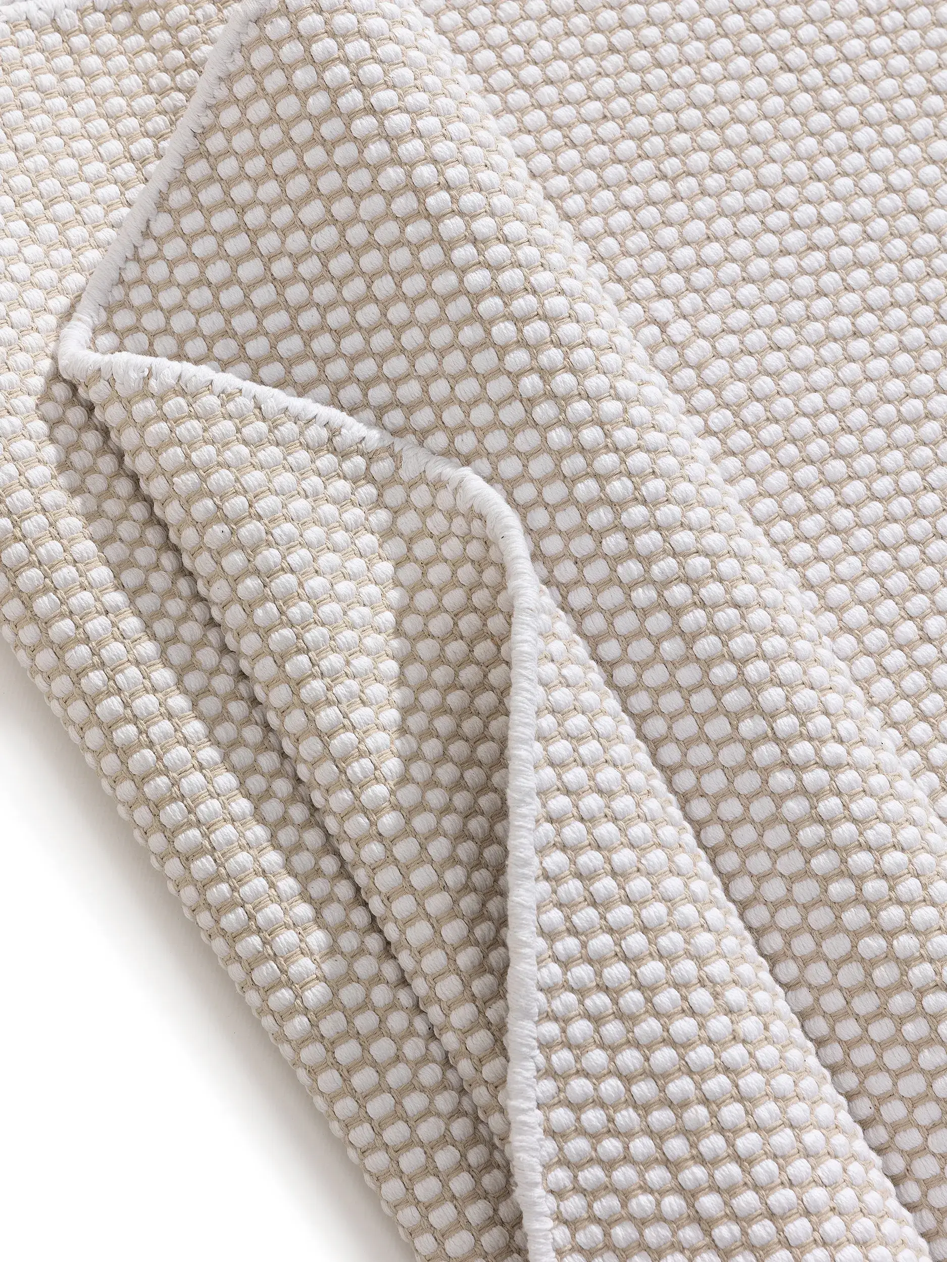 Teppich Ron aus 100% Cotton in Beige von benuta Basic