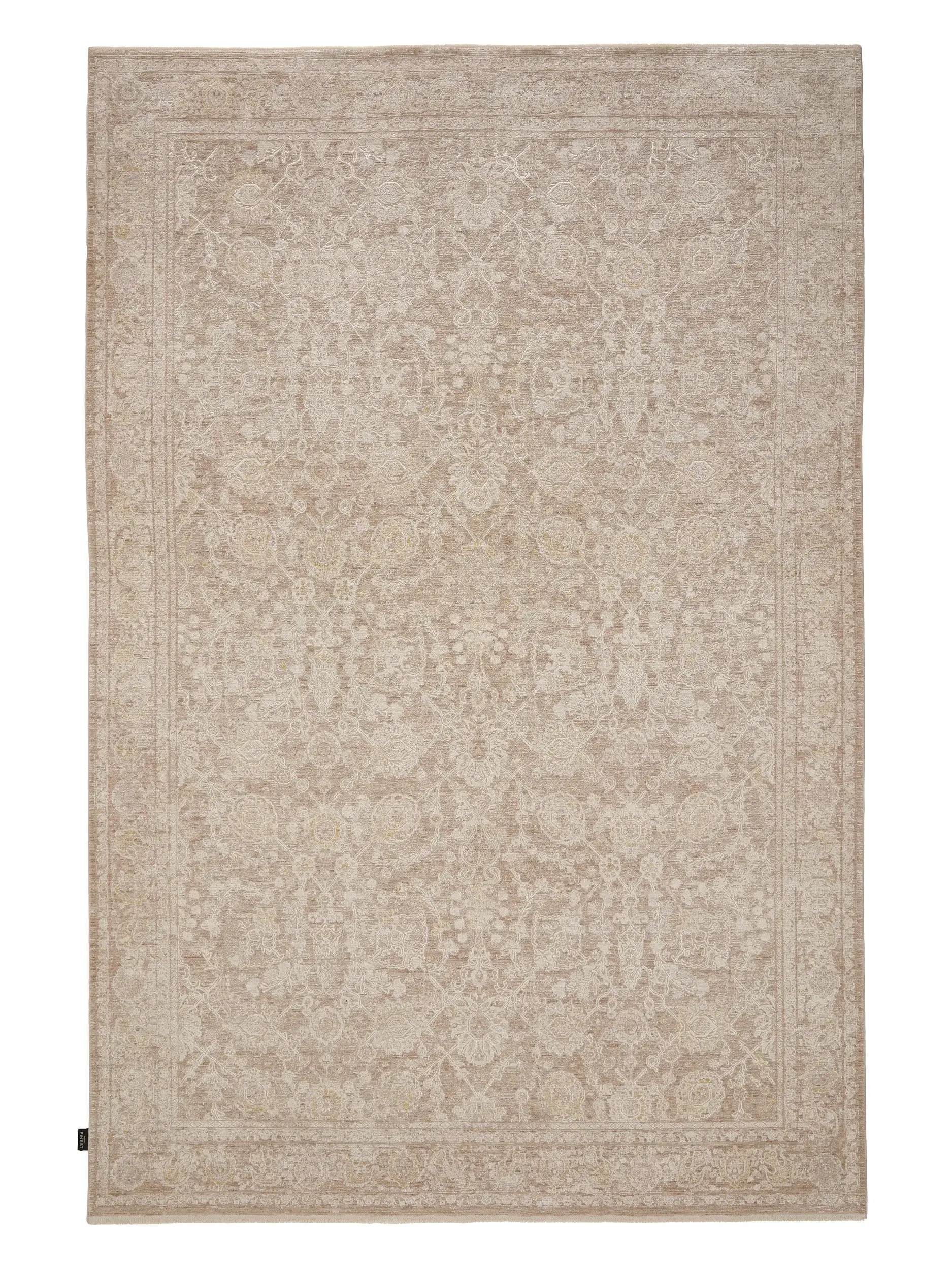 Teppe Aria av 90% Polyester, 10% Viskose i Beige fra benuta Finest