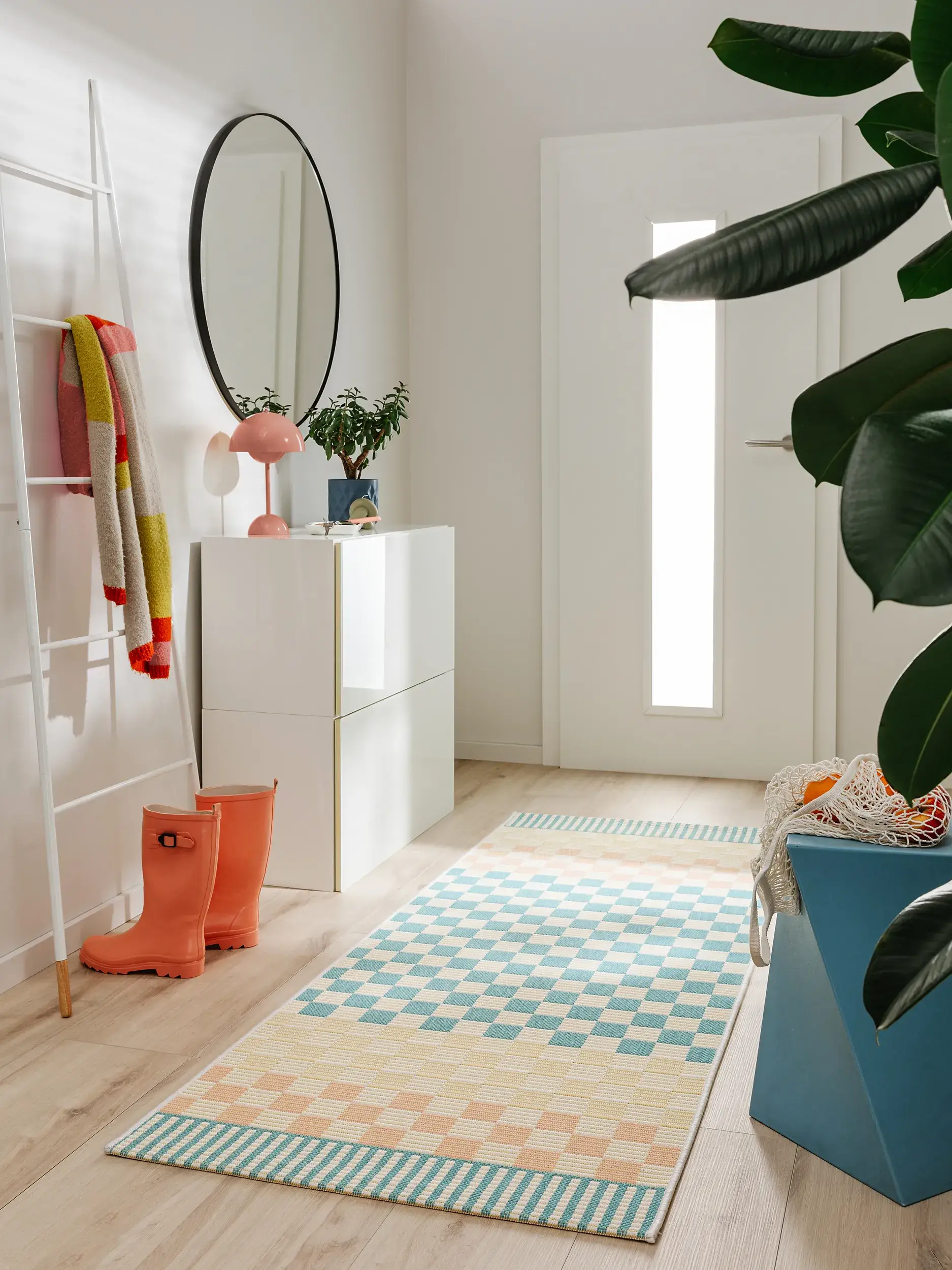 Teppich aus 100% Polypropylen in Multicolor mit 100% Polypropylen hohem Flor von benuta Pop