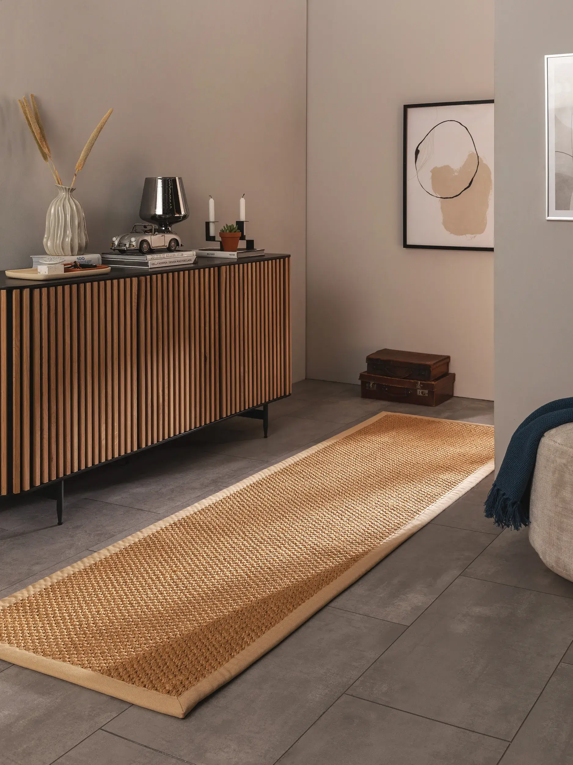 Matto 100% Sisala värissä Beige 100% Sisal korkealla nukalla merkiltä benuta Pure