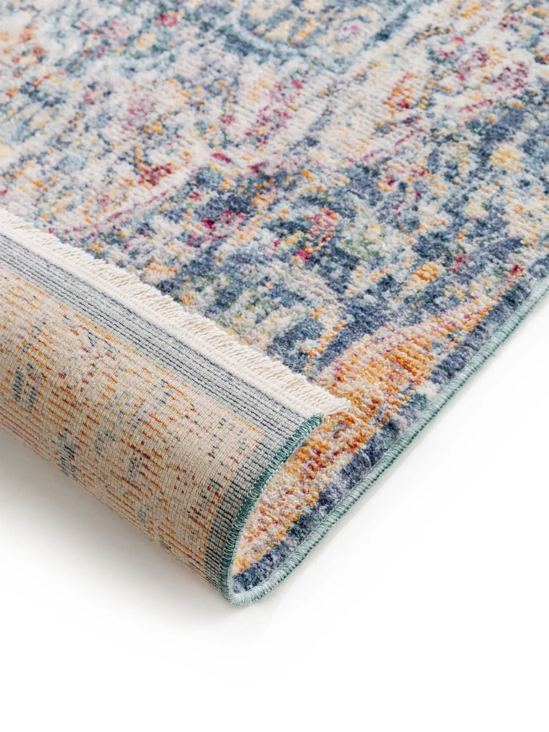 Rug made of 100% Viskose in Multicolor with a 100% Viskose high pile by benuta Pop