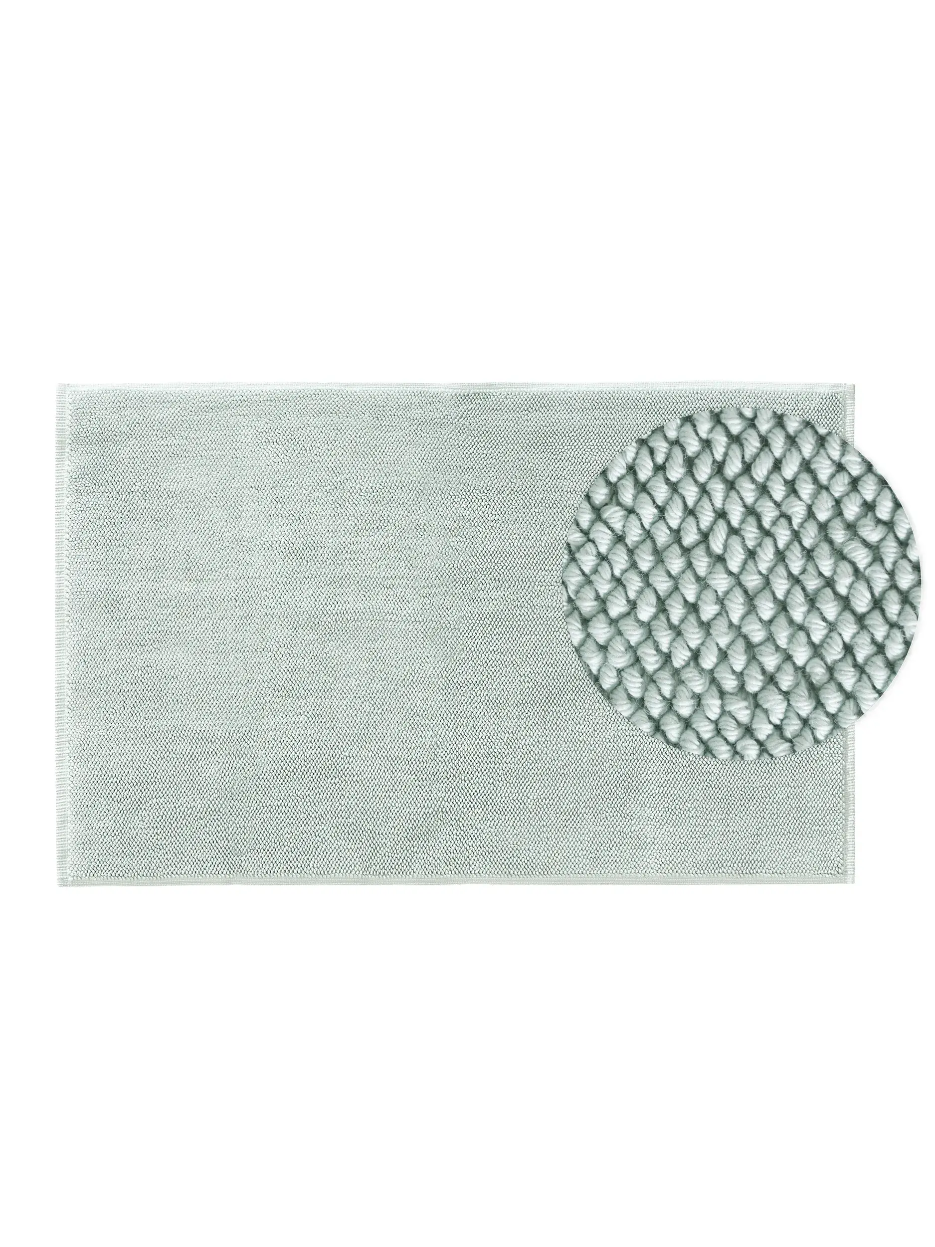 Badematte Ole Mint im Design Einfarbig aus 100% Baumwolle von benuta Nest